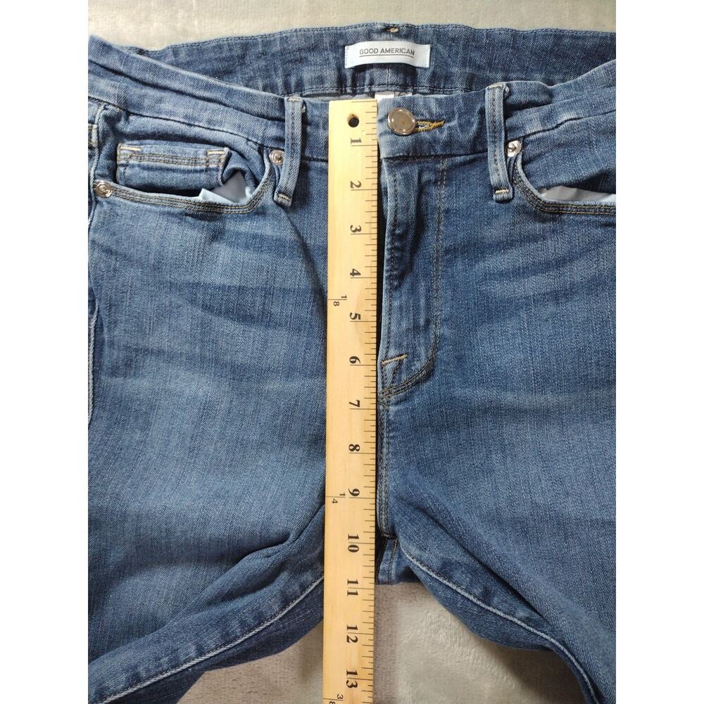 Good American Good Legs Jeans Womens 10/30 Skinny Medium Wash Preppy Casual - Picture 7 of 13